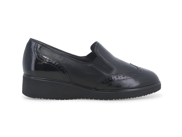 Melluso Donna Scarpe Basse Comfort Senza Stringhe in Pelle Nera R35109W-244465